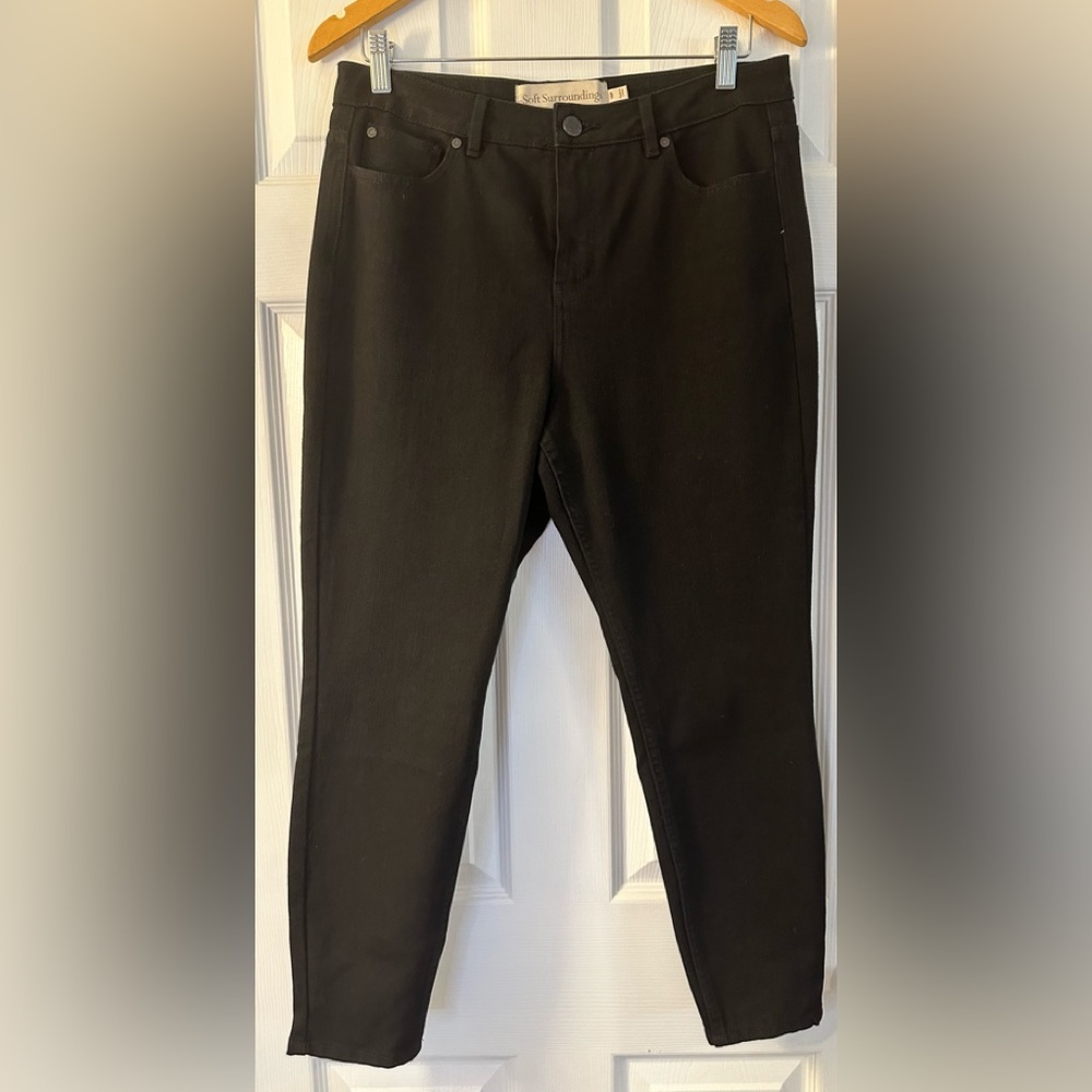 SOFT SURROUNDINGS Black Denim Pants - Size 10P